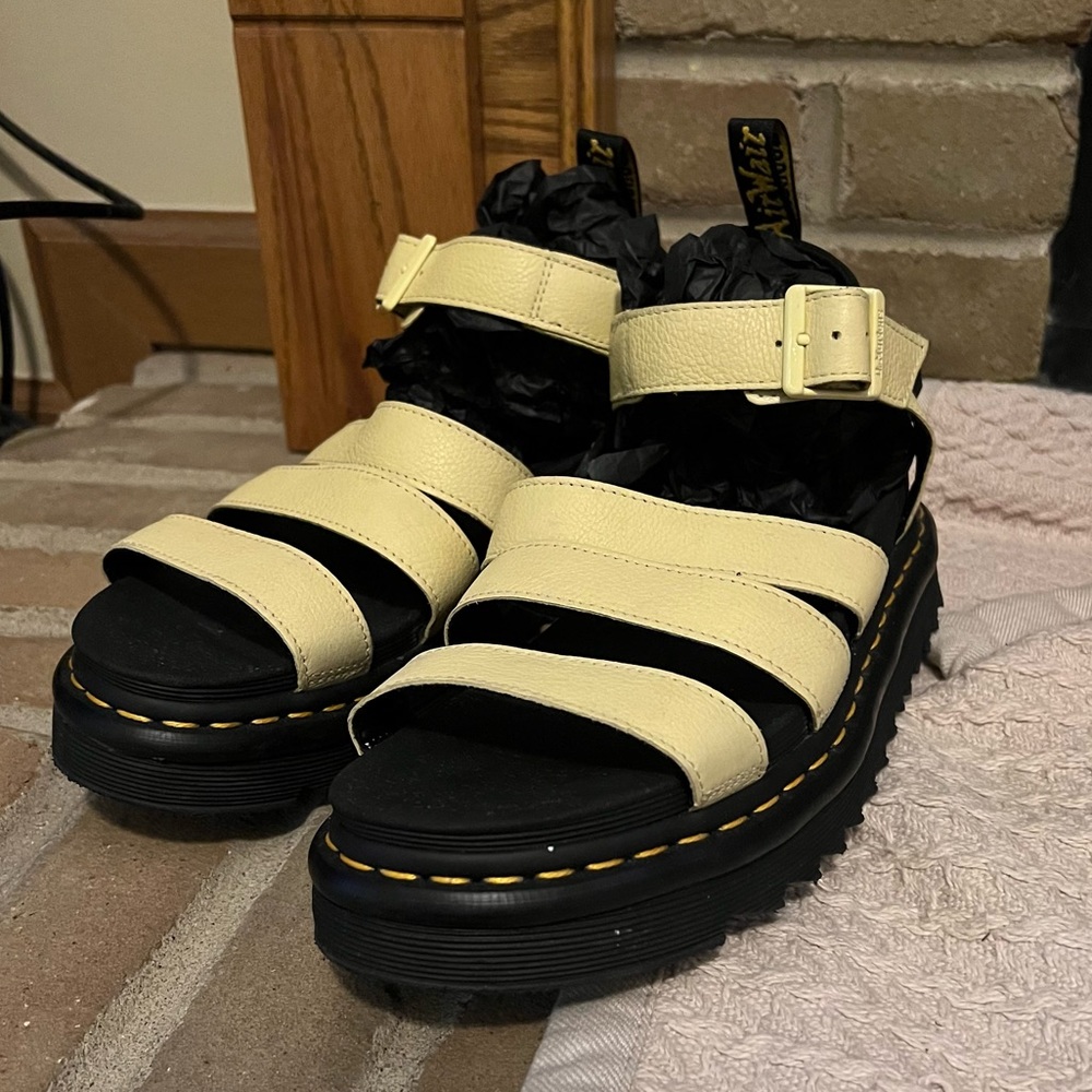 Dr Martens Yellow Blaire Sandal